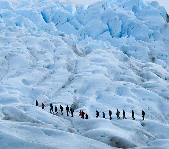 glacier walk and ice climbing